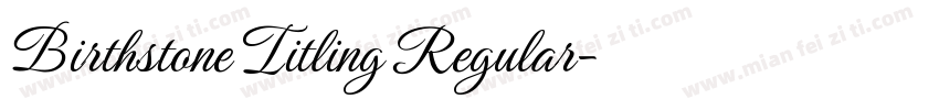 Birthstone Titling Regular字体转换